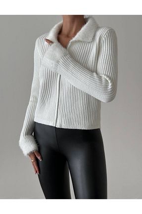 رویه سفید زنانه اکریلیک fujya - کد 863939646