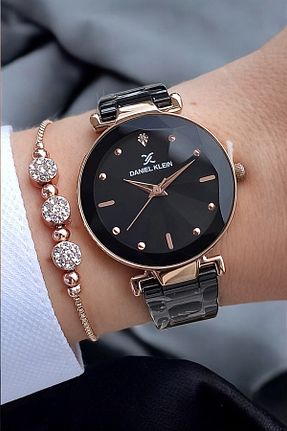 ساعت مچی مشکی زنانه 31-35 میلی متر Daniel Klein - کد 863938366