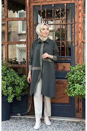 کلاه و ابایا خاکی زنانه مخلوط پلی استر MissWhence - کد 860593258