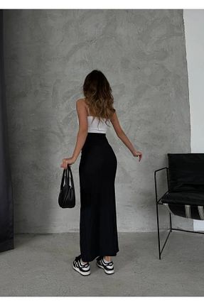 دامن مشکی زنانه پلی استر Etiket moda - کد 864024120