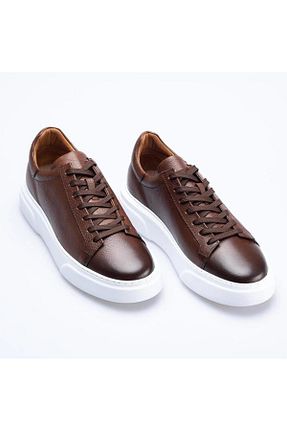 کفش کلاسیک قهوه ای مردانه چرم خالص BAGSSHOES - کد 458492853