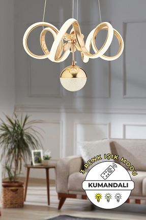 لوستر طلائی آلومینیوم Capella Aydınlatma - کد 862639795