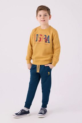 ست گرمکن نارنجی بچه گانه پنبه پلی استر U.S. Polo Assn. - کد 852835930
