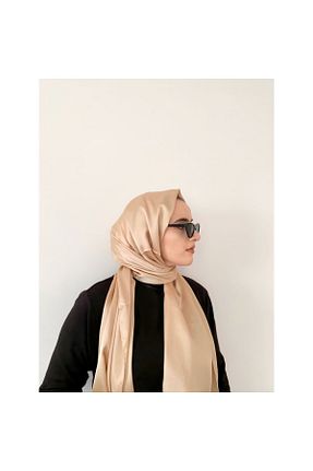شال طلائی زنانه ابریشم Pasha - کد 864084500