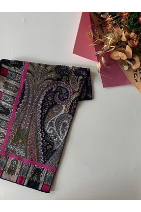 روسری سرمه ای پنبه ای Bonjela - کد 864093373