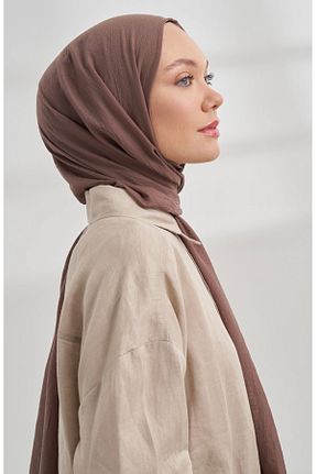 شال قهوه ای زنانه پنبه ای ARMANDA - کد 864345002