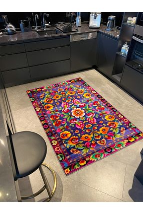 فرش رنگی قابل شستشو Rugs Modern Halı - کد 864096618
