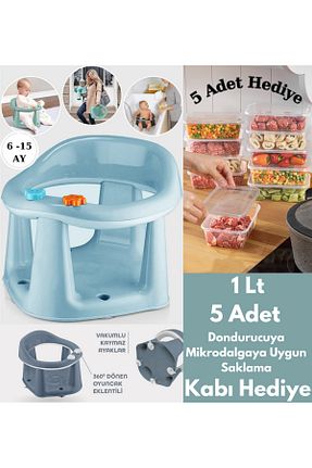 صندلی تغذیه آبی PONÇİK BEBEK - کد 864340087