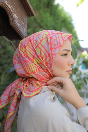 روسری صورتی پلی استر Silk Home - کد 846957645