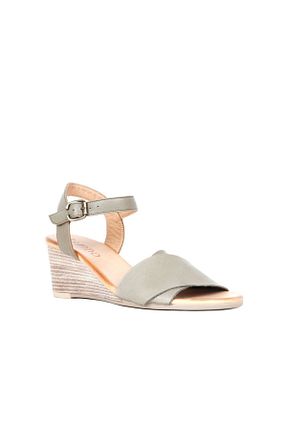 کفش پاشنه بلند پر سبز زنانه پاشنه متوسط (5-9 سانتی متر) Bueno Shoes - کد 103625530