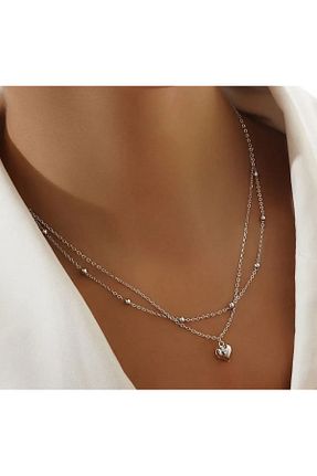 گردنبند نقره سفید زنانه 925 عیار azo jewellery - کد 864122960
