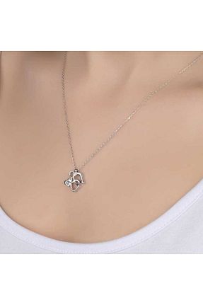 گردنبند نقره رنگی زنانه 925 عیار Findit - کد 858478284