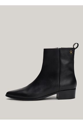 بوت / نیم بوت مشکی زنانه پاشنه پر Tommy Hilfiger - کد 864135978