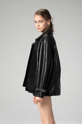 کاپشن مشکی زنانه Relaxed Dericlub - کد 346749906