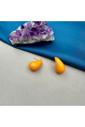 گوشواره استیل (فولاد) نارنجی زنانه استیل (فولاد) Opia Takı & Aksesuar - کد 864142298
