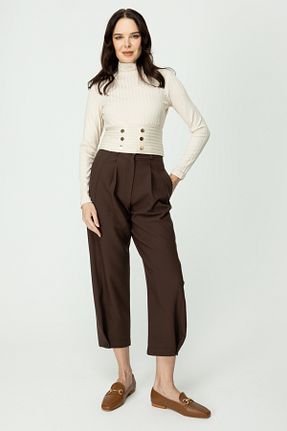 بلوز بژ زنانه ساده ON - کد 864160433