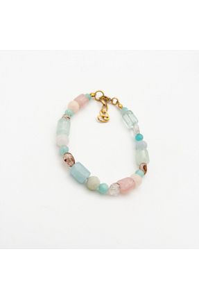 دستبند جواهر آبی زنانه سنگ طبیعی ShineOfGems - کد 864158016