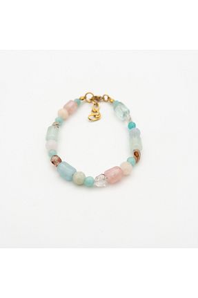 دستبند جواهر آبی زنانه سنگ طبیعی ShineOfGems - کد 864158016