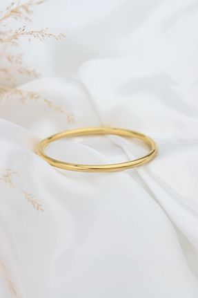 دستبند استیل (فولاد) طلائی زنانه استیل (فولاد) Rarossa - کد 864170542