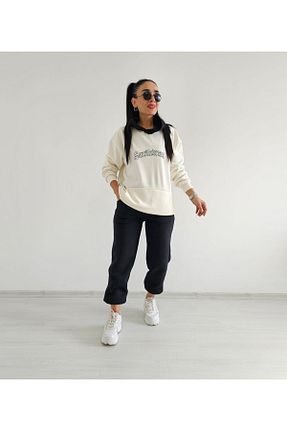 ست گرمکن سفید زنانه پنبه ای 6 butik altı üstü butik - کد 864170870
