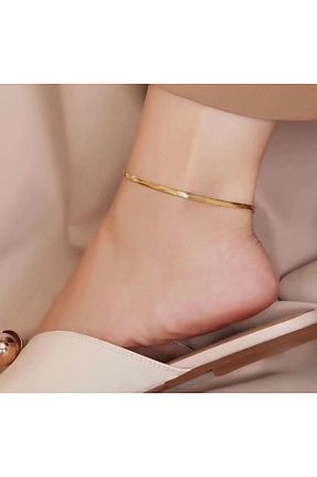 خلخال نقره طلائی زنانه azo jewellery - کد 864190854