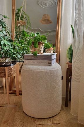 پوف و نیمکت سفید Kumaş yok Zem - کد 286823139
