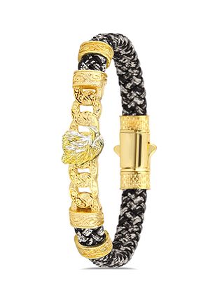دستبند جواهر زرد زنانه زیرکن cheetah quality - کد 864484290