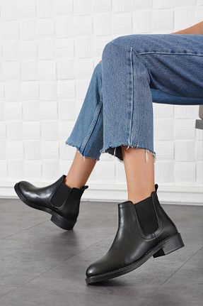 بوت / نیم بوت مشکی زنانه پاشنه تخت Moda Pie - کد 864204356