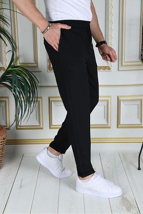 شلوار مشکی مردانه پنبه - پلی استر - الاستین PHANTOM JEANS - کد 830629437
