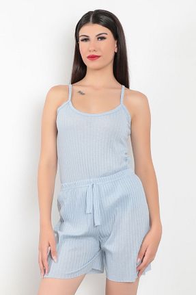 ست لباس راحتی آبی زنانه ساده GİYSA - کد 846928652