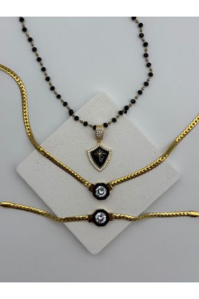 ست استیل طلائی زنانه استیل ضد زنگ Inure Jewelry - کد 864238974