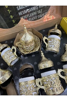 فنجان قهوه طلائی 6 نفره LeesHome - کد 793567849