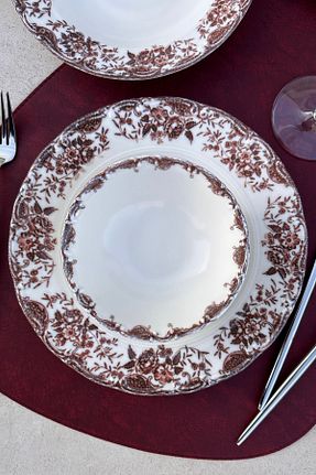 سرویس غذاخوری زرشکی 4 نفره porselenden - کد 864638692
