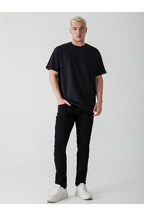 شلوار جین مشکی مردانه پاچه تنگ Ltb - کد 52820078