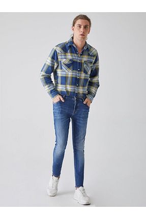 شلوار جین آبی مردانه پاچه تنگ Ltb - کد 784754780
