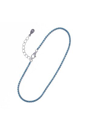 دستبند نقره فیروزه ای زنانه 925 عیار NAGISS - کد 742999081