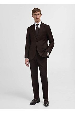پیراهن آبی مردانه اسلیم MANGO Man - کد 864325826
