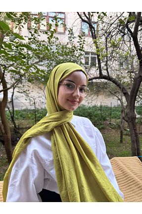 شال سبز زنانه پنبه ای shalby - کد 864336261