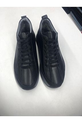 بوت / نیم بوت مشکی مردانه چرم خالص Yağmur - کد 864654124
