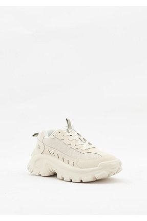 کفش اسنیکر بژ مردانه بند دار Caterpillar - کد 864375393