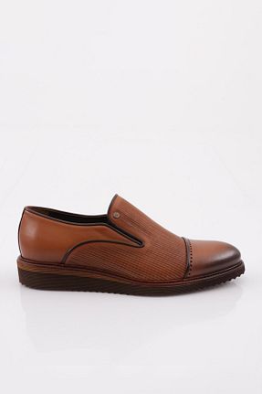 کفش کژوال قهوه ای مردانه چرم خالص Dgn - کد 111619454