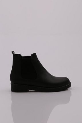 بوت / نیم بوت مشکی زنانه چرم خالص Dgn - کد 59427855