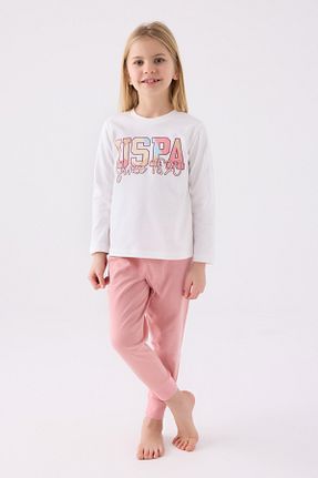 ست لباس راحتی بژ بچه گانه ساده U.S. Polo Assn. - کد 864659698