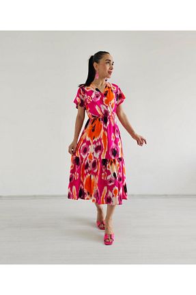لباس صورتی زنانه بافتنی 6 butik altı üstü butik - کد 864373742
