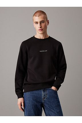 سوئیشرت مشکی مردانه ساده Calvin Klein - کد 856094850