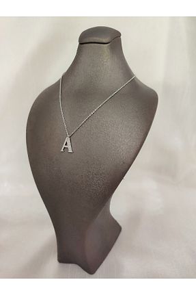 گردنبند استیل ( فولاد ) طوسی زنانه استیل (فولاد) LİLYA AKSESUAR - کد 864657886