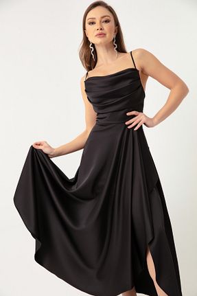 لباس مجلسی و فارغ التحصیلی مشکی زنانه بافتنی Lafaba - کد 464913815