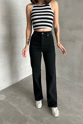 شلوار جین مشکی زنانه پاچه گشاد XRAY JEANS - کد 864405949