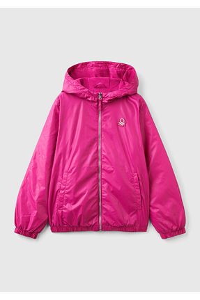 بادگیر و بارانی صورتی بچه گانه پارچه United Colors of Benetton - کد 864675059