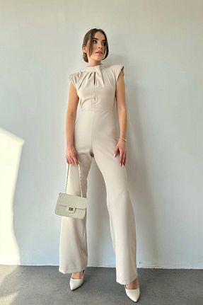 سرهمی بژ زنانه بدون آستین Elbee Fashion Woman - کد 699185546